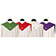 Jubilee 2025 stole with embroidered logo, 4 colours, Vatican fabric s10