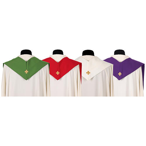 Étole Jubilé 2025 logo brodé 4 couleurs tissu Vatican 10