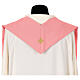 Pink stole Jubilee 2025 with color embroidery in Vatican fabric s3