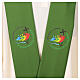 Stole with printed logo of Jubilee 2025, 4 colours, Vatican fabric s2