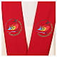 Stole with printed logo of Jubilee 2025, 4 colours, Vatican fabric s4