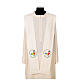 Stole with printed logo of Jubilee 2025, 4 colours, Vatican fabric s7