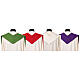 Stole with printed logo of Jubilee 2025, 4 colours, Vatican fabric s10