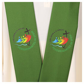 Stole with Jubilee 2025 logo print in 4 colors Vatican fabric