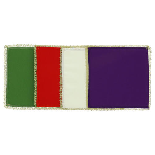 Jubiläumskelchvelum 2025 Vatikanstoff goldbestickt 20x20 cm 6