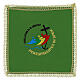 Palla copricalice Giubileo 2025 tessuto Vatican ricamo oro 20x20 cm s2