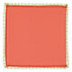 Jubilee 2025 pall for chalice, pink fabric with golden embroidery, 8x8 in s2