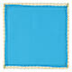 Palla Giubileo 2025 copricalice azzurra ricamo oro 20x20 cm tessuto Vatican s2