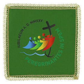 Jubilee 2025 chalice cover printed in Vatican fabric, 4 colors