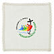 Jubilee 2025 altar linens, white cotton, printed logo s1