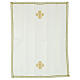 Embroidered altar set with ivory-coloured stones and arabesques s4