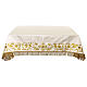 Tovaglia avorio altare ricamata 4 lati 320x160 cm s1