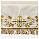 Tovaglia avorio altare ricamata 4 lati 320x160 cm s2