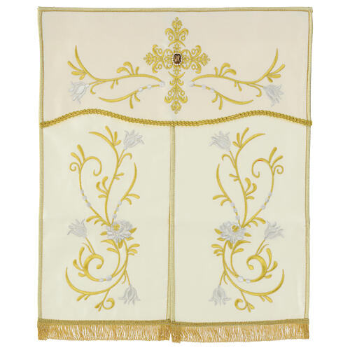 Tabernacle canopy with embroidered flowers, 20x16 in 4