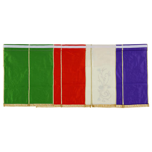 Tabernacle canopy with IHS symbols, gold embroidery, 20x16 in 7