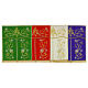 Conopeo tabernacolo simboli IHS ricamo oro 50x40 cm s1