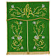 Conopeo tabernacolo simboli IHS ricamo oro 50x40 cm s2