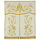 Conopeo tabernacolo simboli IHS ricamo oro 50x40 cm s4