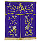 Conopeo tabernacolo simboli IHS ricamo oro 50x40 cm s5