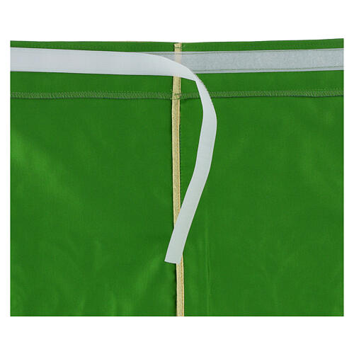 Conopeu para tabernáculo símbolos IHS bordado a ouro 50x40 cm 6