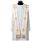 Vebi Confezioni embossed silk stole with crosses s6