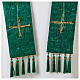 Vebi Confezioni embossed silk stole with crosses s11