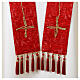 Vebi Confezioni embossed silk stole with crosses s13