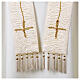 Vebi Confezioni embossed silk stole with crosses s15