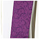 Purple silk damask stole with crystals by Vebi Confezioni s5