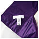 Purple silk damask stole with crystals by Vebi Confezioni s9