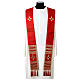 Red silk stole by Vebi Confezioni s1