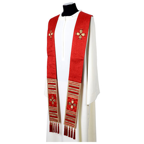 Stuła czerwona z czystego jedwabiu, Vebi Confezioni 3