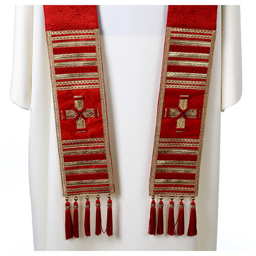 Stuła czerwona z czystego jedwabiu, Vebi Confezioni 4