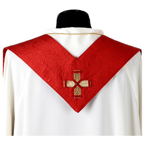 Stuła czerwona z czystego jedwabiu, Vebi Confezioni 7