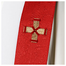 Red stole in pure Vebi Confezioni silk