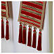 Red stole in pure Vebi Confezioni silk s5