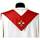 Red stole in pure Vebi Confezioni silk s7