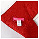 Red stole in pure Vebi Confezioni silk s8