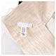 Pure white silk stole with gold trim and crystals by Vebi Confezioni s8