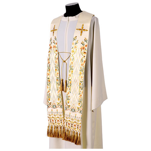 Priest's stole with crosses and Gamma floral motif 4