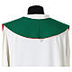 Modern green and red stole with cross s6