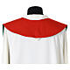 Modern green and red stole with cross s7