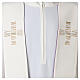 White and purple stole with modern cross s5