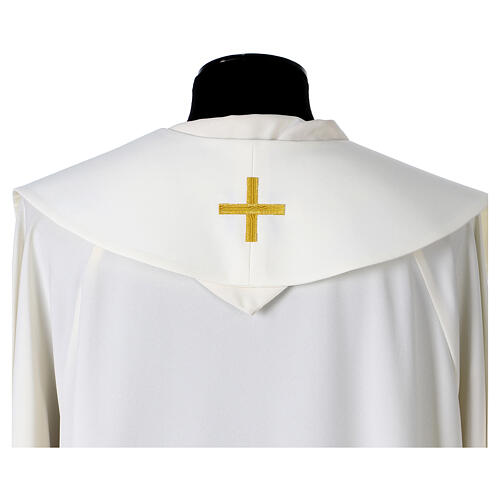 White stole with Jesus Christ embroidery 4
