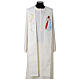 White stole with Jesus Christ embroidery s1