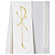 White stole with Jesus Christ embroidery s3