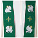Green and red stole with Evangelists' symbols s4