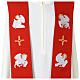 Green and red stole with Evangelists' symbols s5