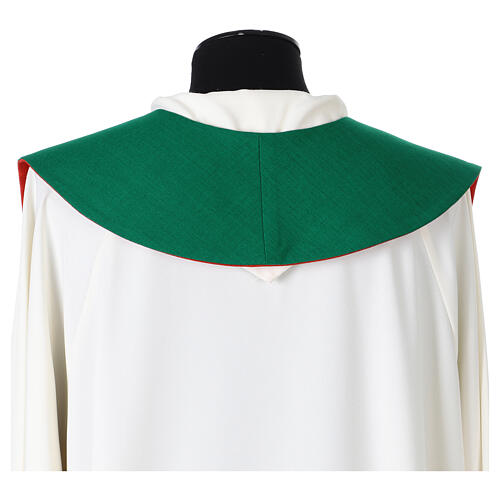 Stola simboli evangelisti verde rossa 6