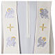Stole white purple with Evangelist symbols s4